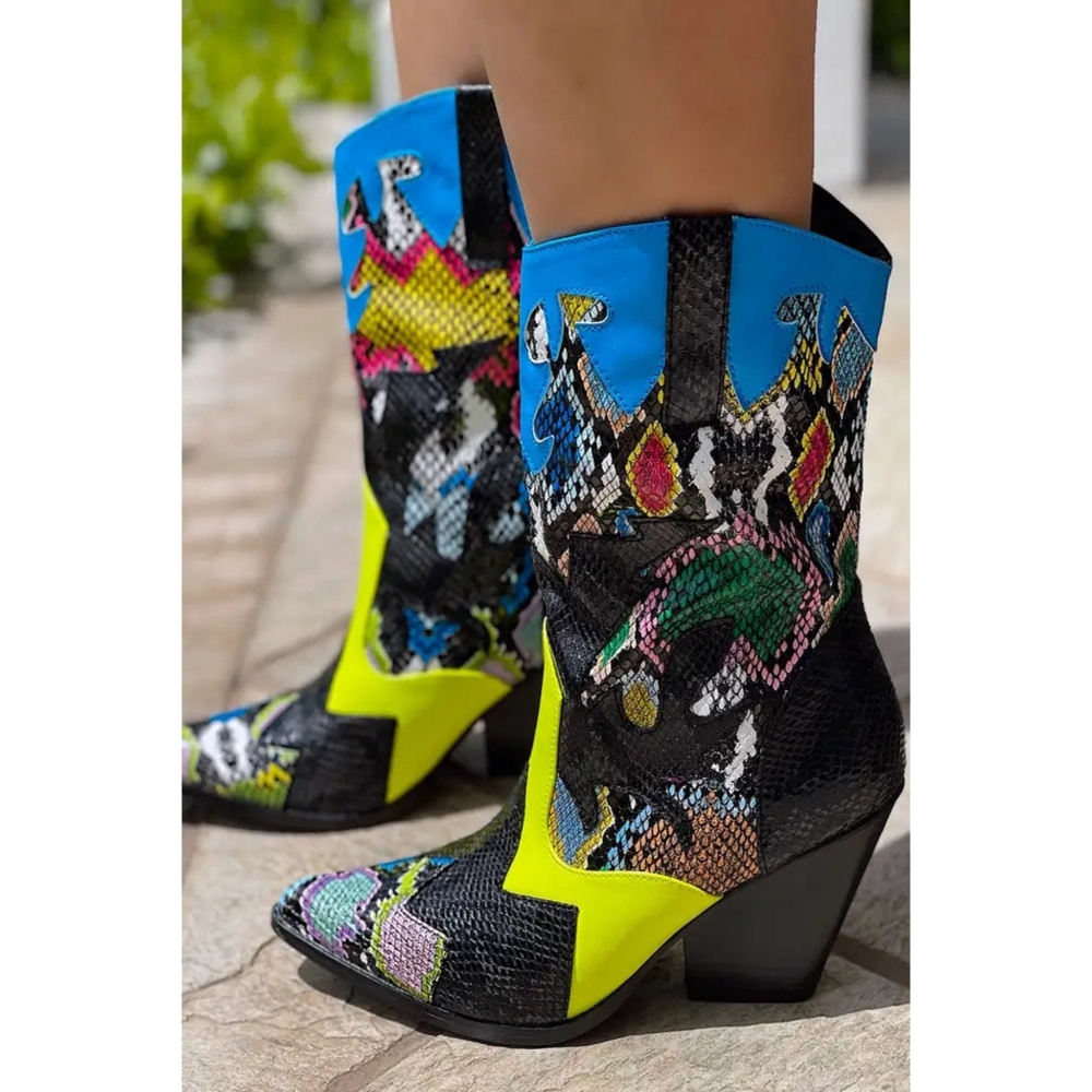 Multi colored Cowgirl Boots